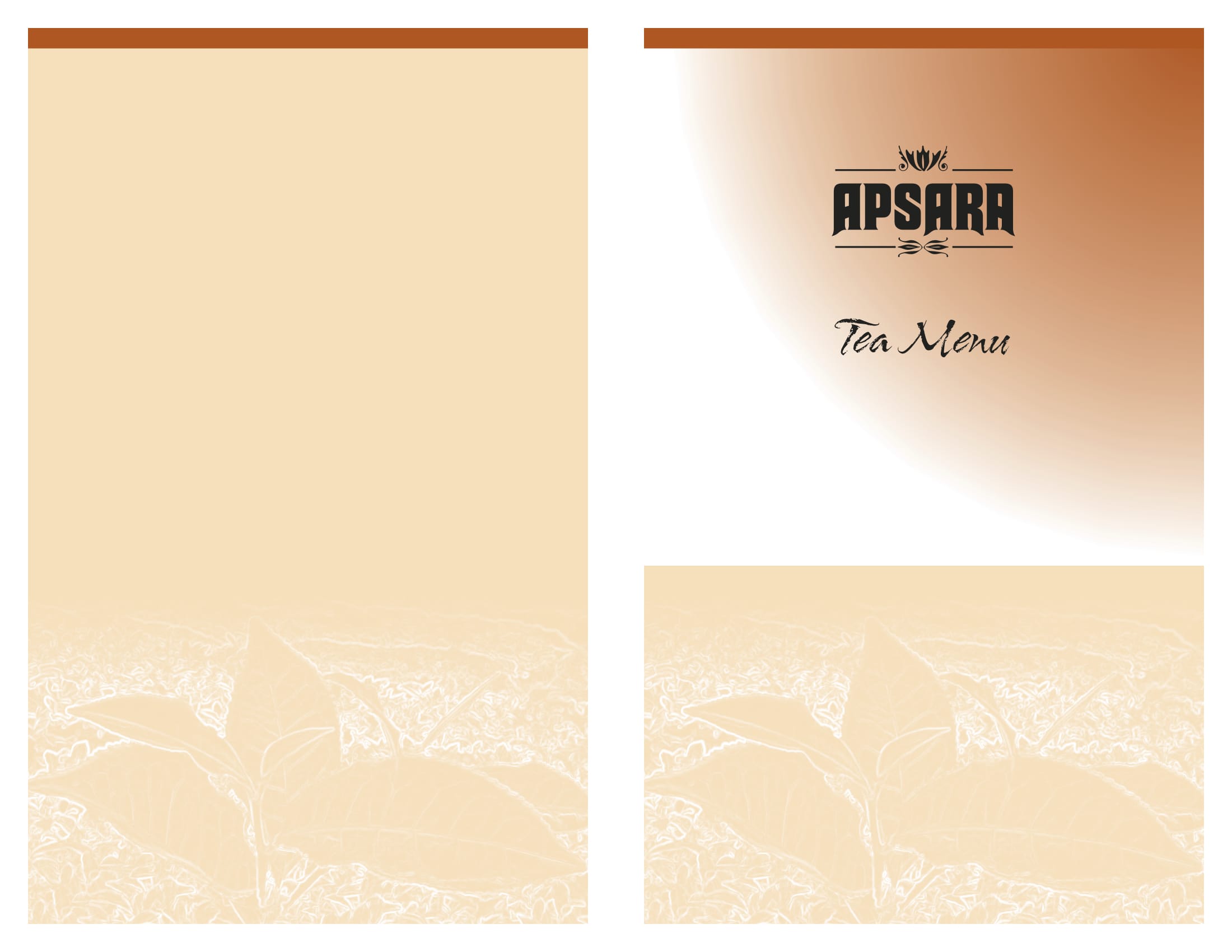 Apsara Menu
